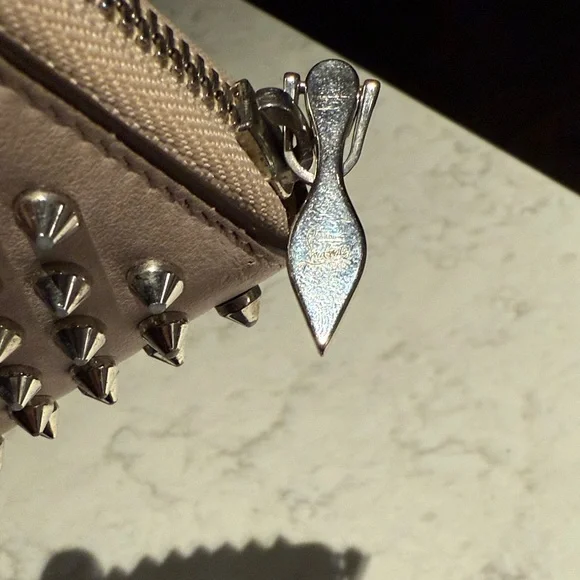 Christian Louboutin Blush Studded Wallet - Picture 6 of 15